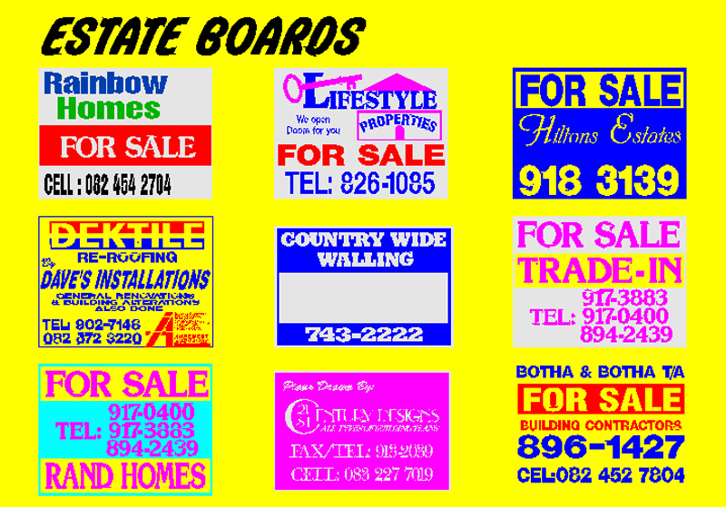 Sale Boards